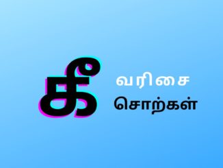 கீ வரிசை சொற்கள்