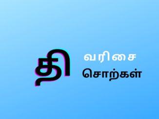 தி வரிசை சொற்கள்