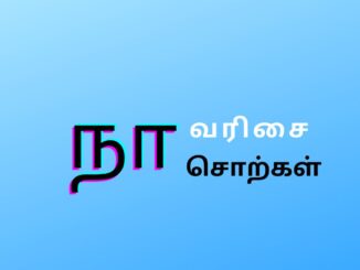 நா வரிசை சொற்கள்