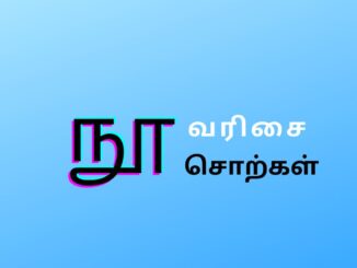 நூ வரிசை சொற்கள்