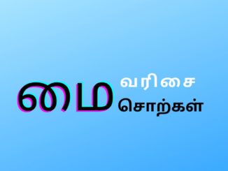 மை வரிசை சொற்கள்